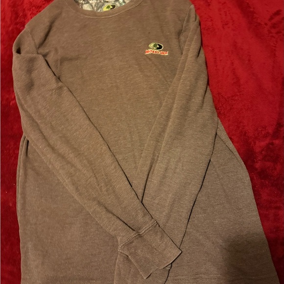 Mossy Oak Brown waffle knit long sleeve for Men size medium - Picture 2 of 4